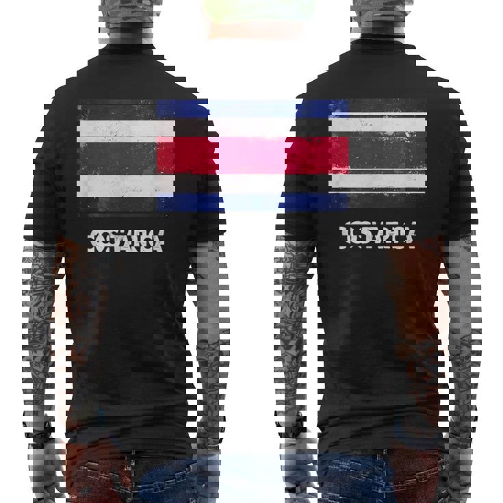 コスタリカ国旗tシャツ メンズTシャツ バックプリント