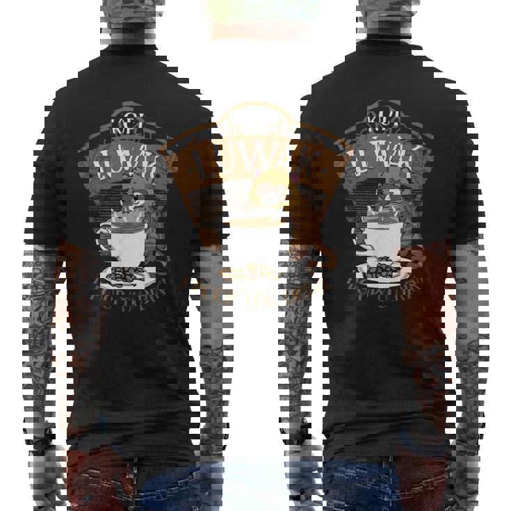 コピ ルワク パームシベット 発酵コーヒー I Poop You Drink Fun メンズTシャツ バックプリント