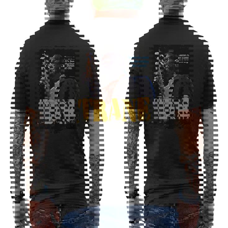 コルトレーン・ジャズ・ウィズム・サクソフォーン奏者 メンズTシャツ バックプリント