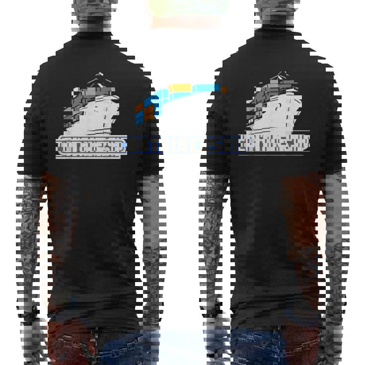コンテナシップ船 船長 船員 船員 マリナー 船員 船員 メンズTシャツ バックプリント