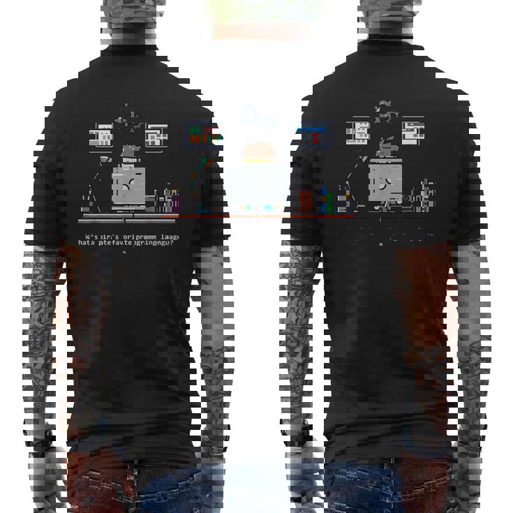 コンピュータサイエンスrプログラマーは海賊 メンズTシャツ バックプリント