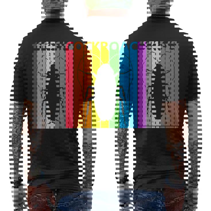 ゴキブリ目 レインボー ゴキブリ目 野生動物 メンズTシャツ バックプリント