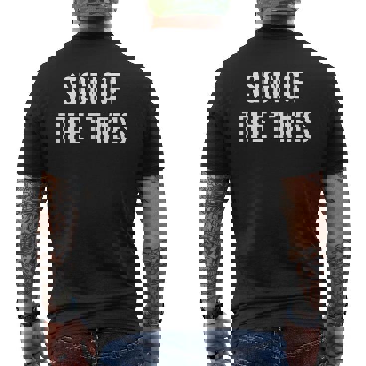 サイン・オブ・ザ・タイムズ メンズTシャツ バックプリント