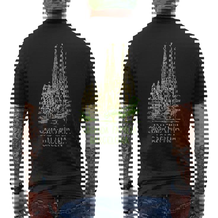 サグラダ・ファミリア バルセロナ メンズTシャツ バックプリント