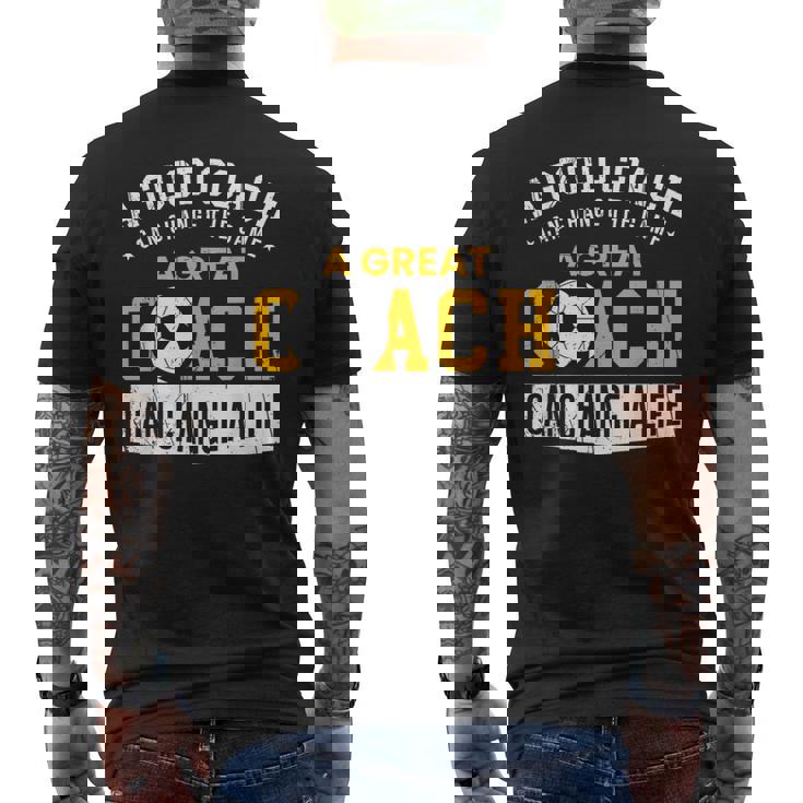 サッカーコーチ ギフト 感謝チーム プレイヤー ラブスポーツチーム メンズTシャツ バックプリント