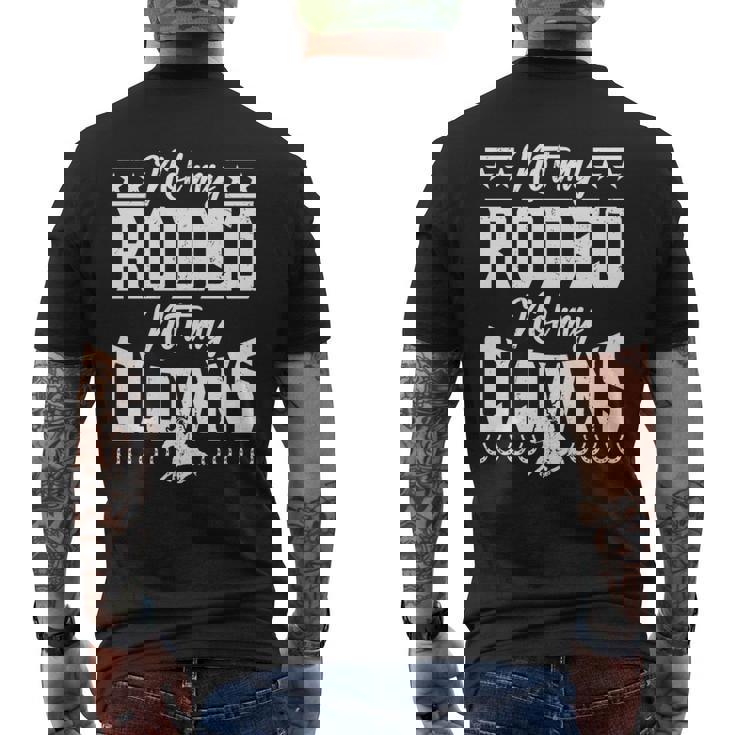 サーカスティック・ノット・マイ・ロデオノット・マイ・クラウンズ・ホース 長袖tシャツ メンズTシャツ バックプリント