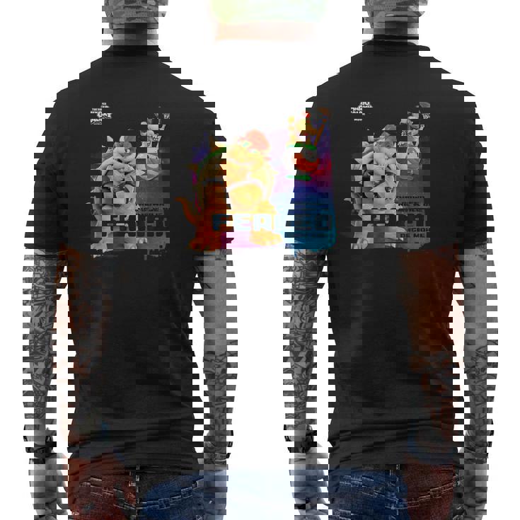 ザ・スーパーマリオギャラクシー・ムービー Bowser Feared メンズTシャツ バックプリント