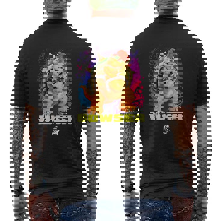 ザ・スーパーマリオギャラクシー・ムービー Cool Bowser メンズTシャツ バックプリント