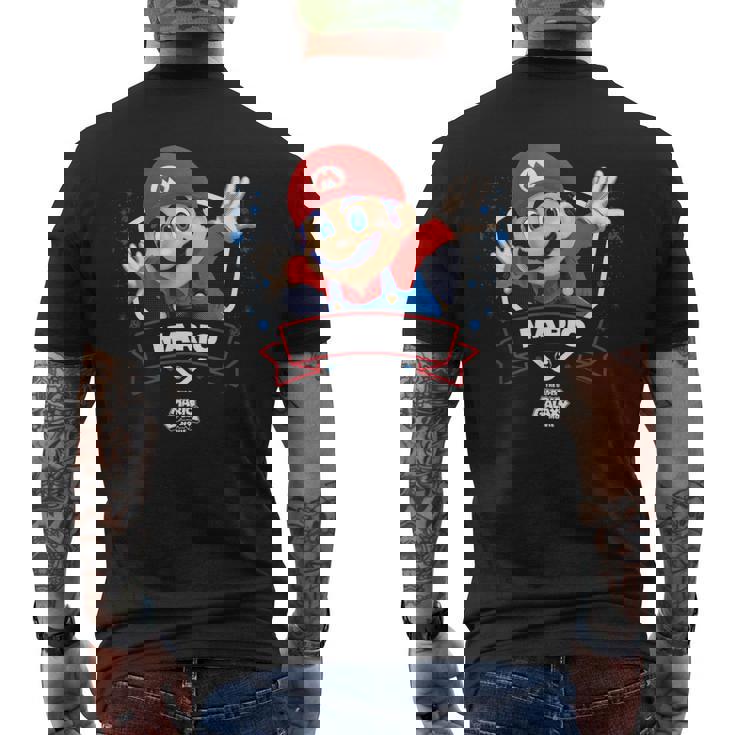 ザ・スーパーマリオギャラクシー・ムービー Mario Champion メンズTシャツ バックプリント