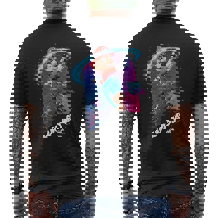 ザ・スーパーマリオギャラクシー・ムービー Mario Time 長袖tシャツ メンズTシャツ バックプリント