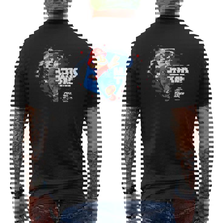 ザ・スーパーマリオギャラクシー・ムービー Timepin メンズTシャツ バックプリント