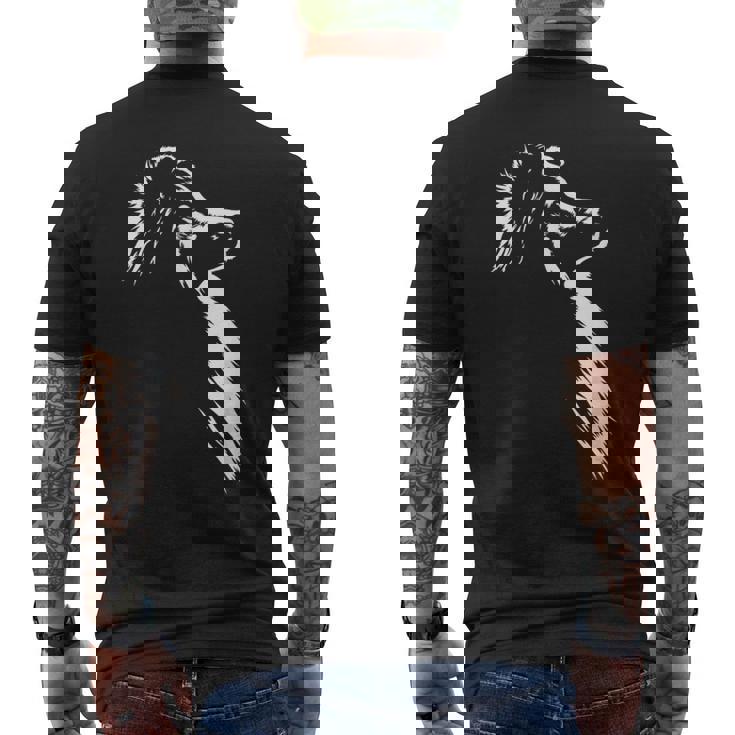 シェットランド・シープドッグ ポートレート シルエット 犬 シェルティー・ドッグ メンズTシャツ バックプリント