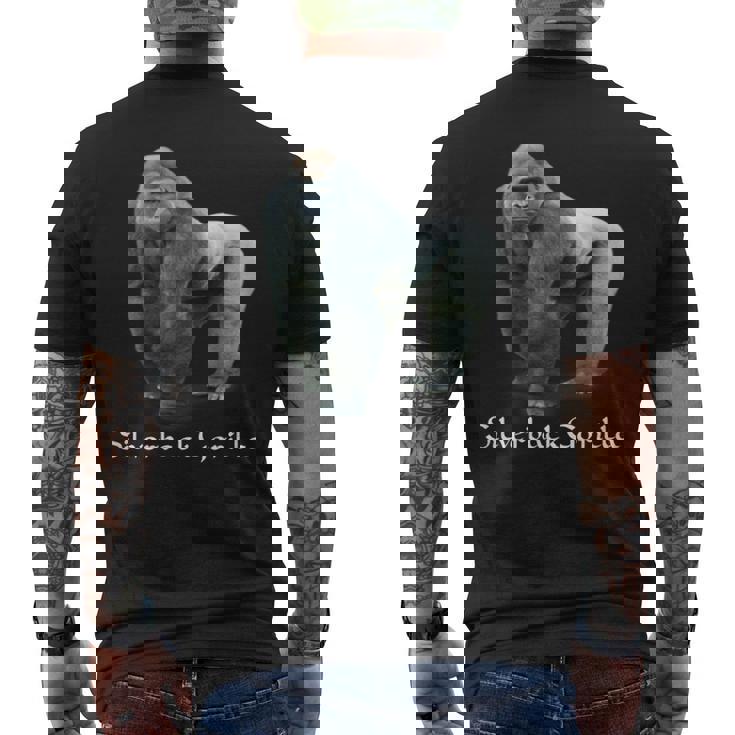 シルバーバック ゴリラ メンズTシャツ バックプリント