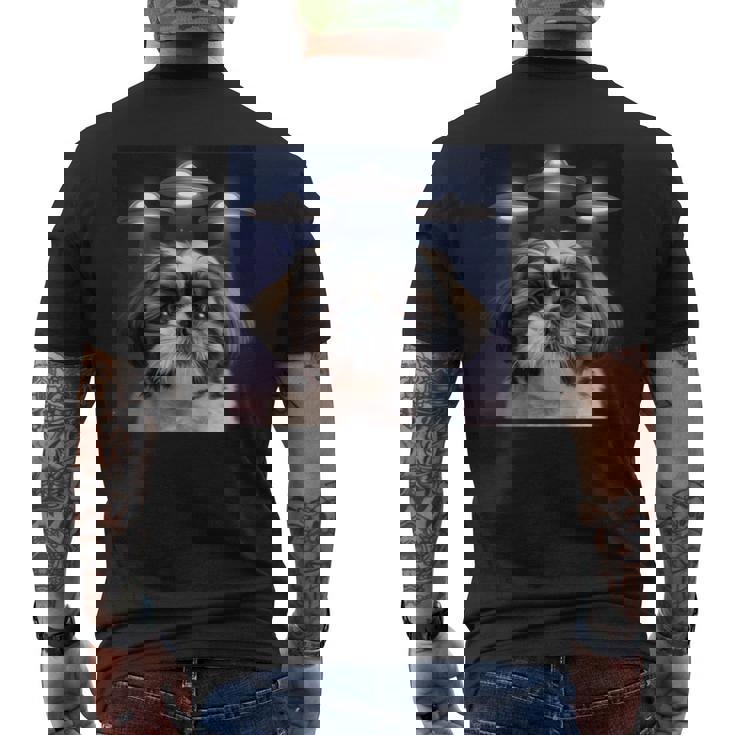 シーズー 犬 シウツー 犬 エイリアン Ufohitzhu おもしろい シーズー 長袖tシャツ メンズTシャツ バックプリント