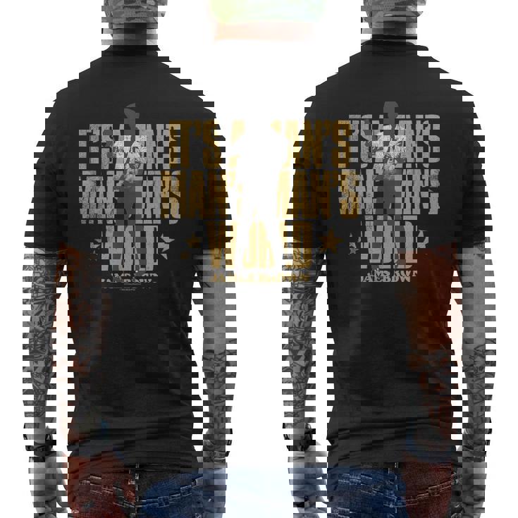 ジェームス・ブラウン・マンのワールド・ダンシング・シルエット メンズTシャツ バックプリント