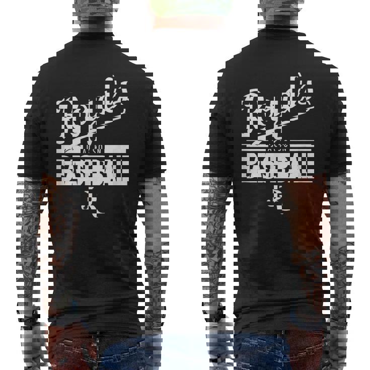 ジャクソン・ロイヤルズベースボールホワイト メンズTシャツ バックプリント