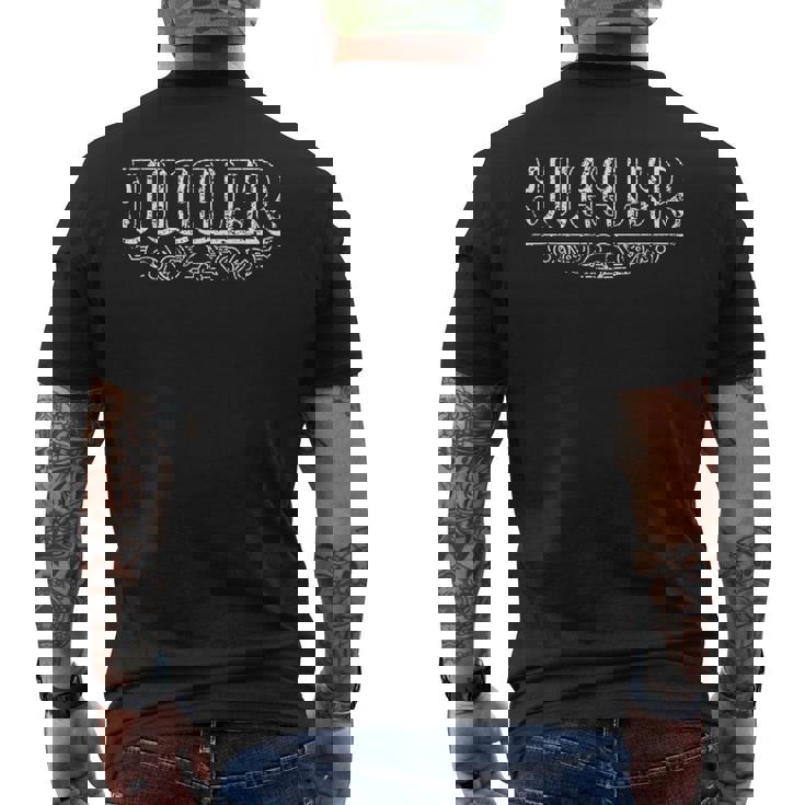 ジャグラー サーカス ジャグリング ジャグルホビー メンズTシャツ バックプリント