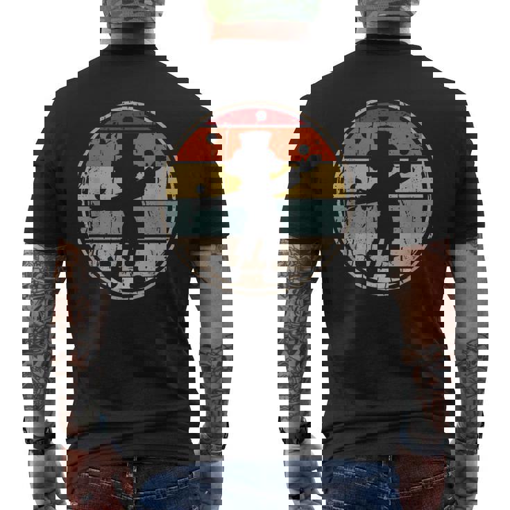 ジャグリングピエロ面白いサーカスジャグラー メンズTシャツ バックプリント