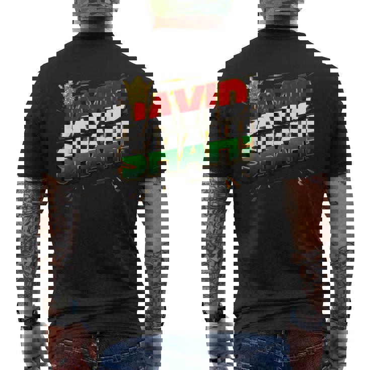 ジャヴィッド・シャー・ペルシャ・イラン王パフラヴィー メンズTシャツ バックプリント