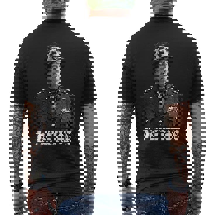 ジョージ・パットン 第二次世界大戦 勝利 記念 独立記念日 長袖tシャツ メンズTシャツ バックプリント