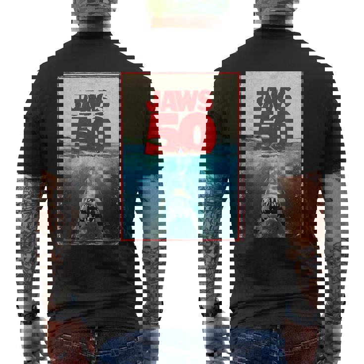 ジョーズ 50 ジョーズ 2025 セレブレーション クラシック メンズTシャツ バックプリント