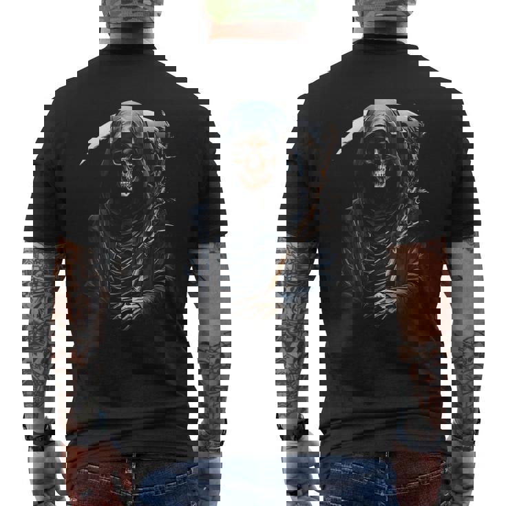 スカル死神 メンズTシャツ バックプリント