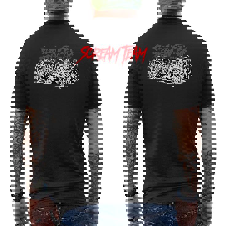 スクリームチーム ホラー映画 長袖tシャツ メンズTシャツ バックプリント