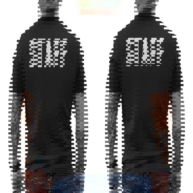 スタッフ 長袖tシャツ メンズTシャツ バックプリント