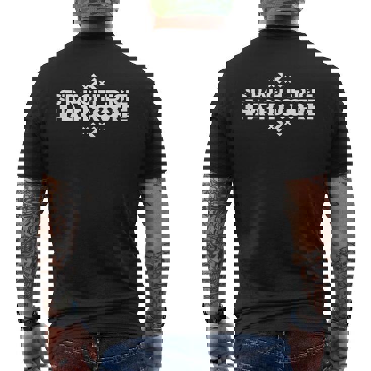 ストレートエッジ ハードコア パンク ロックバンド メンズTシャツ バックプリント