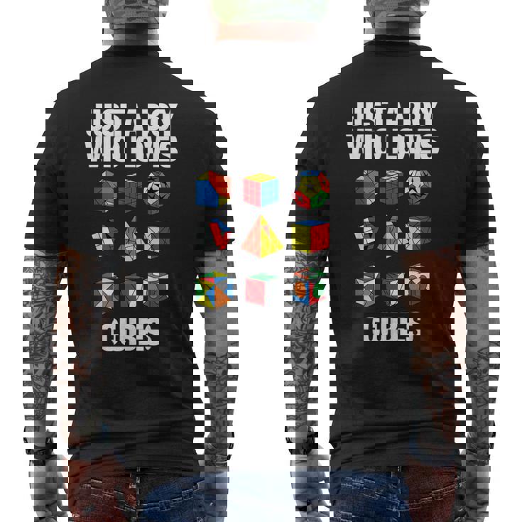 スピードキューブパズル キューブキューブ キッズ メンズTシャツ バックプリント