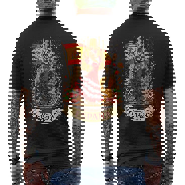 スペイン フラメンコ セビリア アンダルシア バルセロナ メンズTシャツ バックプリント