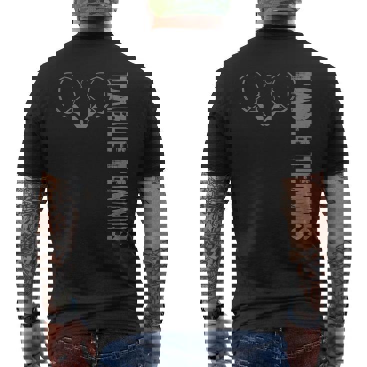 スポーツ 卓球 長袖tシャツ メンズTシャツ バックプリント