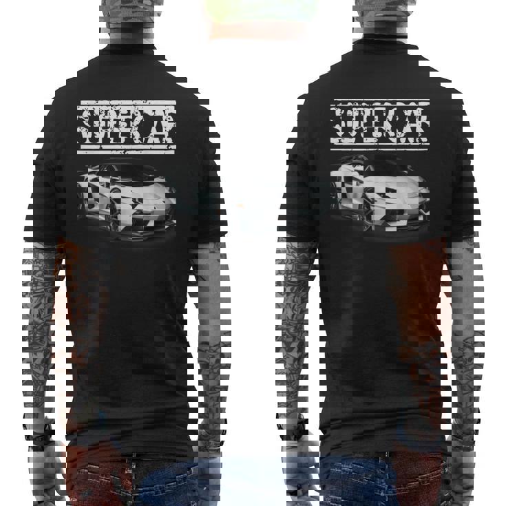 スポーツカーファンに最適なスーtシャツ メンズTシャツ バックプリント