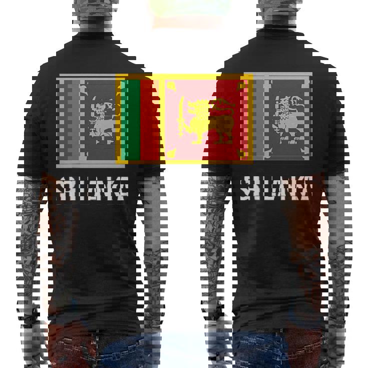 スリランカ国旗シャツ スリランカ メンズTシャツ バックプリント