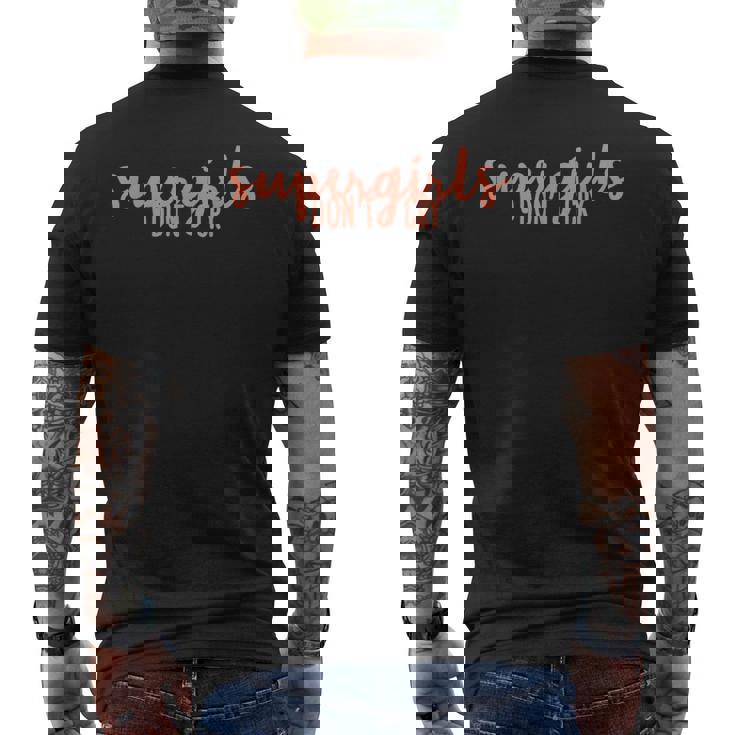 スーパーガールズ・ドント・クライ メンズTシャツ バックプリント