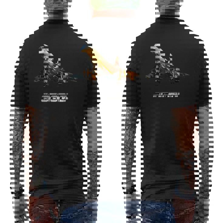 スーパーソニックジェットコンコルド メンズTシャツ バックプリント