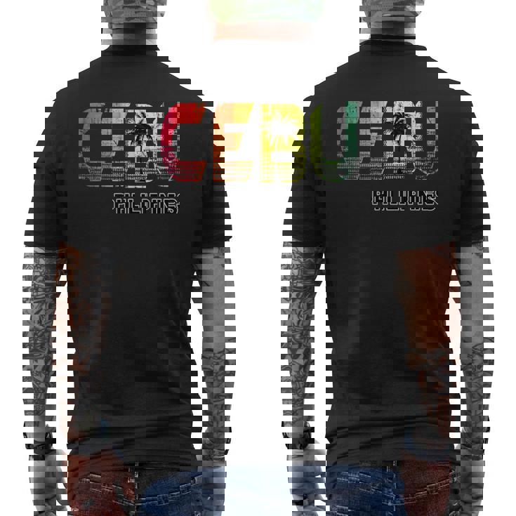 セブ島 フィリピンのセブ市 メンズTシャツ バックプリント