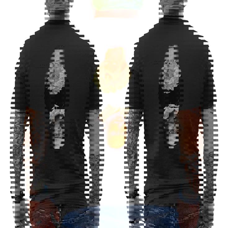 セルバンテス対シェイクスピア メンズTシャツ バックプリント