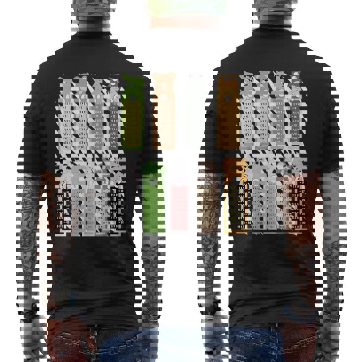 ゼブラプリント 算数 仮装アイデア キッズ&掛け算 メンズTシャツ バックプリント