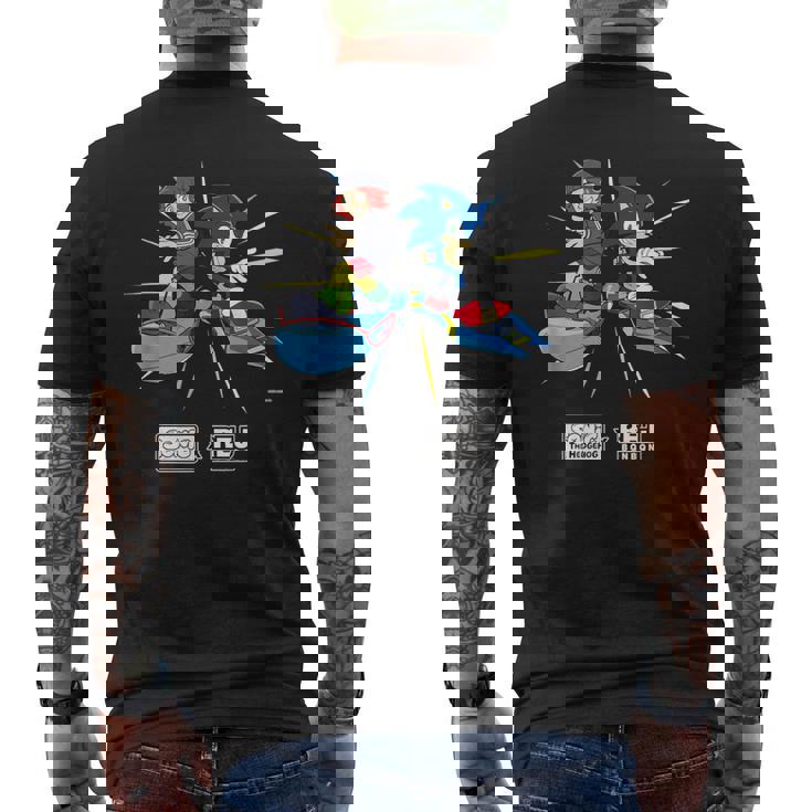 ソニック×れじぇくん Racing L メンズTシャツ バックプリント