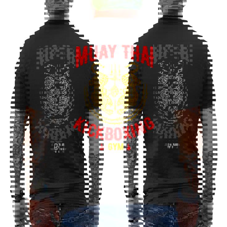 タイガームエタイキックボクシングジムmmaトレーニングギフト メンズTシャツ バックプリント