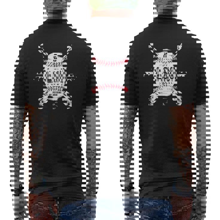 タイラー・グラスナウ・クロス・ベースボール・ゲームデー メンズTシャツ バックプリント