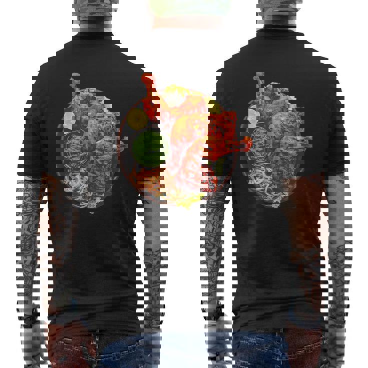 タンドオリ チキンカレー マサラ焼 インド辛口 メンズTシャツ バックプリント