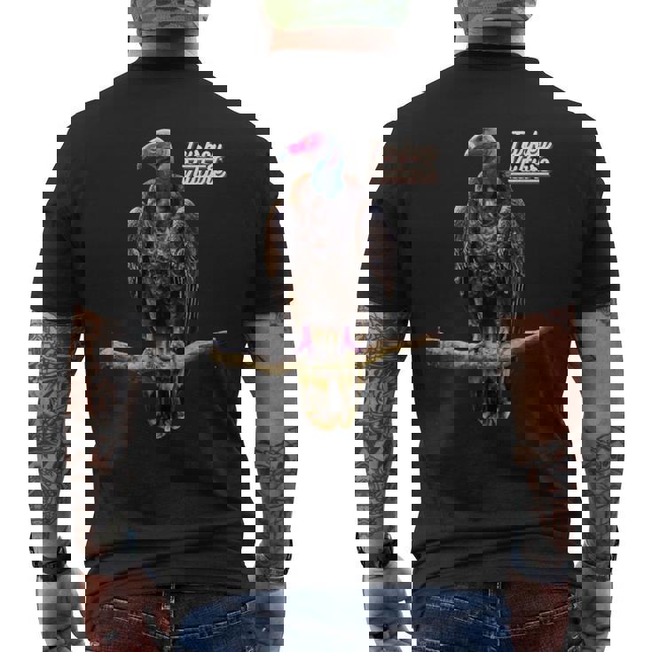 ターキー ハゲタカバードウォッチャー バードラバーズ メンズTシャツ バックプリント