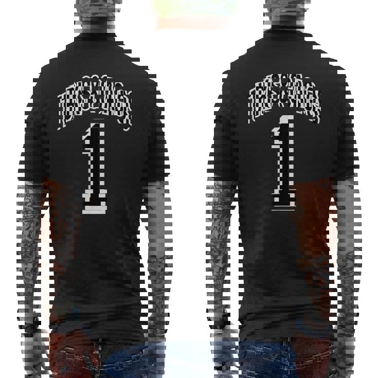 タークスカイコス諸島 誇り高きタークスカイコス諸島人 メンズTシャツ バックプリント