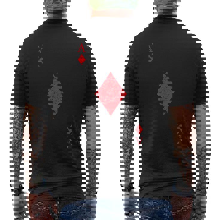 ダイヤのエース トランプ シャツ イージー ハロウィン コスチューム メンズTシャツ バックプリント