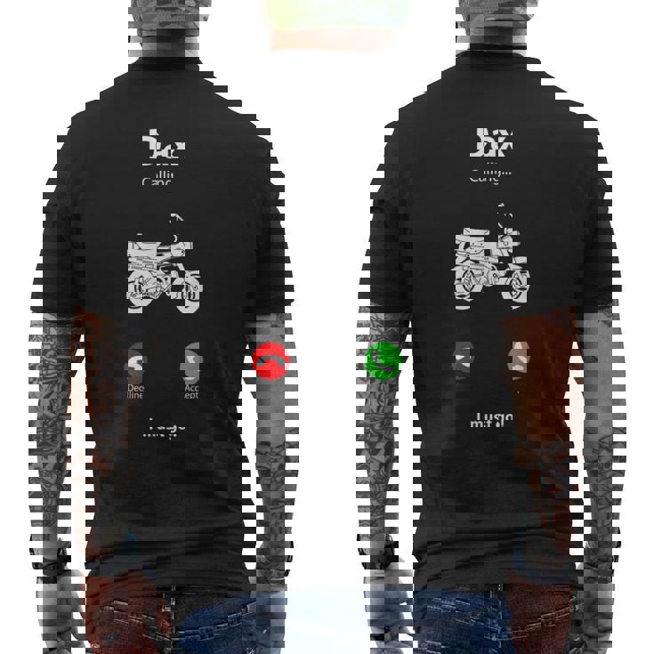 ダックス50 原付バイク レトロ ヴィンテージ 日本 メンズTシャツ バックプリント