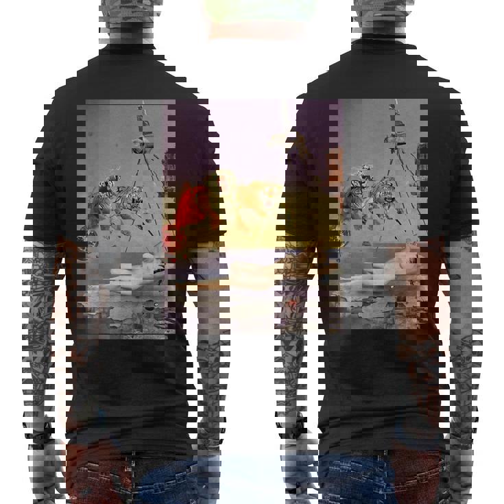 ダリの蜂の飛びによって生じる夢 メンズTシャツ バックプリント