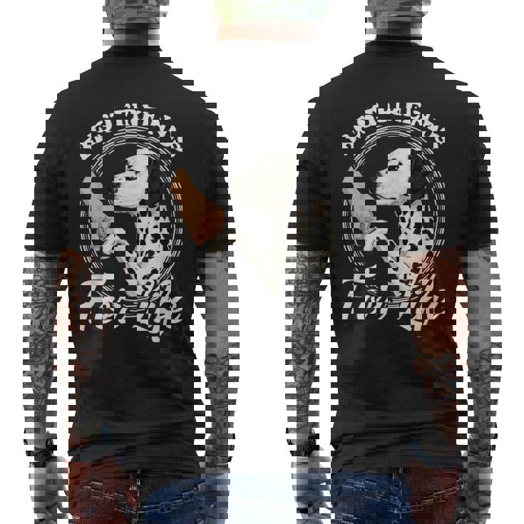 ダルメシアン 犬好きデザイン 美しいダルメシアン メンズTシャツ バックプリント