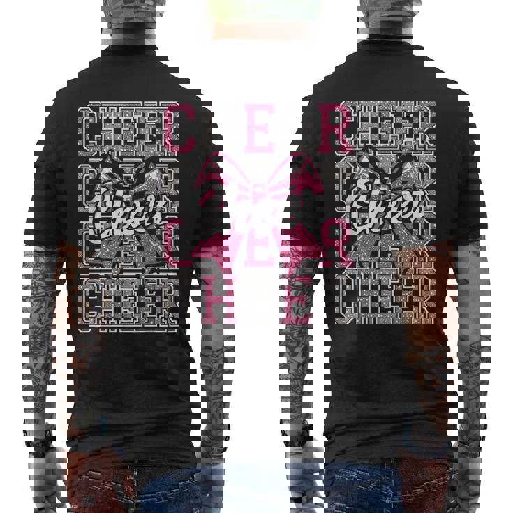 チア コケット 弓 チアリーダー チアリーダー チアガール キッズ メンズTシャツ バックプリント